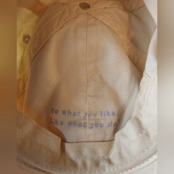 Life is Good Yellow Cap with Pink Heart EUC - Picture 8 of 8